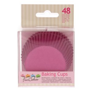FUNCAKES - Backing cups - Pink - 48 stuks | deheerlijketaart.nl