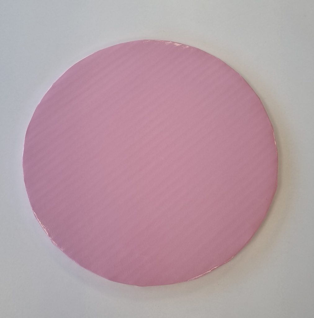 Cake Drum Rond 25 cm - Baby Roze | deheerlijketaart.nl