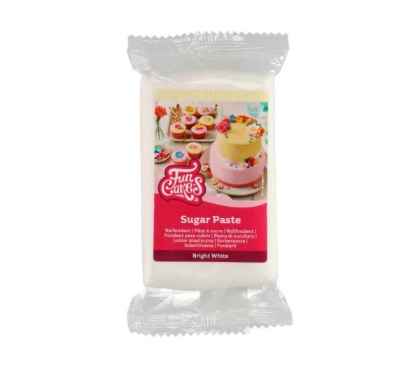 Funcakes - Rolfondant Bright White - 250 gr | deheerlijketaart.nl