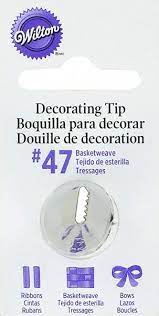 Wilton - Decorating Tip #048 Basketweave Carded