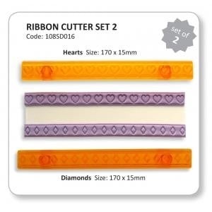 JEM - Ribbon Cutters - Hearts & Diamond