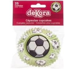 Dekora - Backing cups - Football | deheerlijketaart.nl | hippetaarten.nl