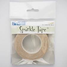 PME - FLORAL TAPE WHITE WITH GOLD SPARKLE