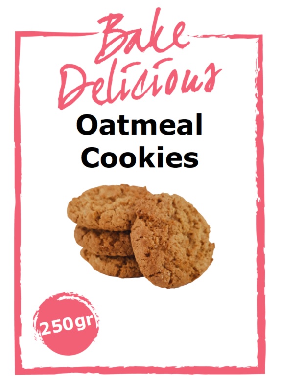 Bake Delicious - Mix voor oatmeal cookies - 250 gr | deheerlijketaart.nl