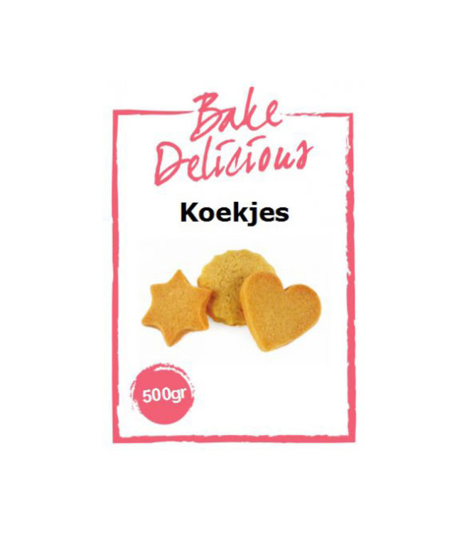Bake Delicious - Mix voor Koekjes - 500 gr | deheerlijketaart.nl