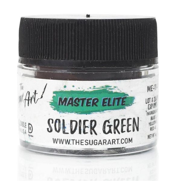 Master Elite Kleurpoeder Soldier Green -4gr- | deheerlijketaart.nl | hippetaarten.nl