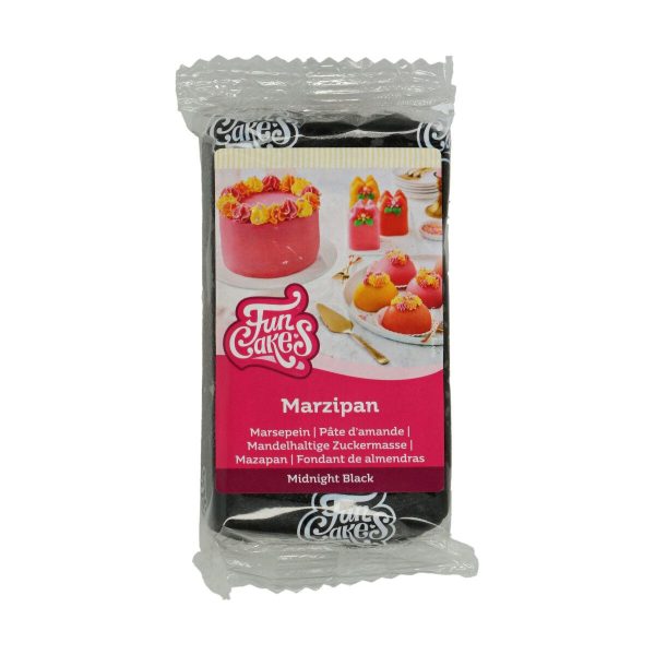 Funcakes - Marsepein Midnight Black - 250 gram | deheerlijketaart.nl