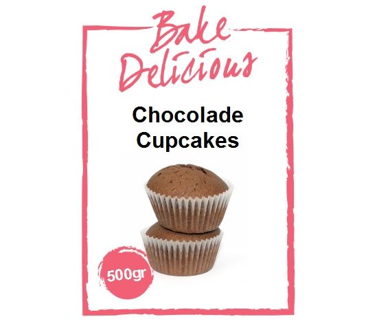 Maak met deze mix lekkere en luchtige chocolade cupcakes. | www.deheerlijketaart.nl