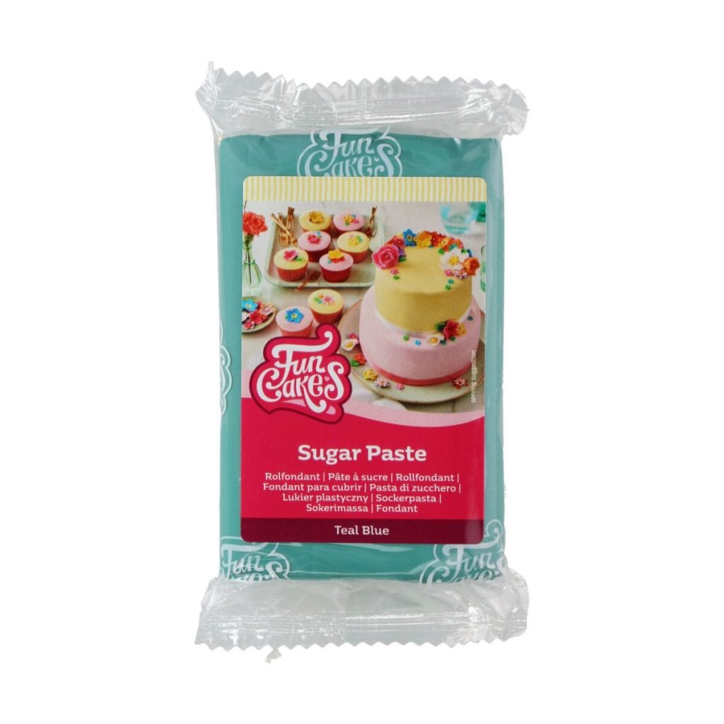 Funcakes – Rolfondant - Teal Bleu - 250g | deheerlijketaart.nl