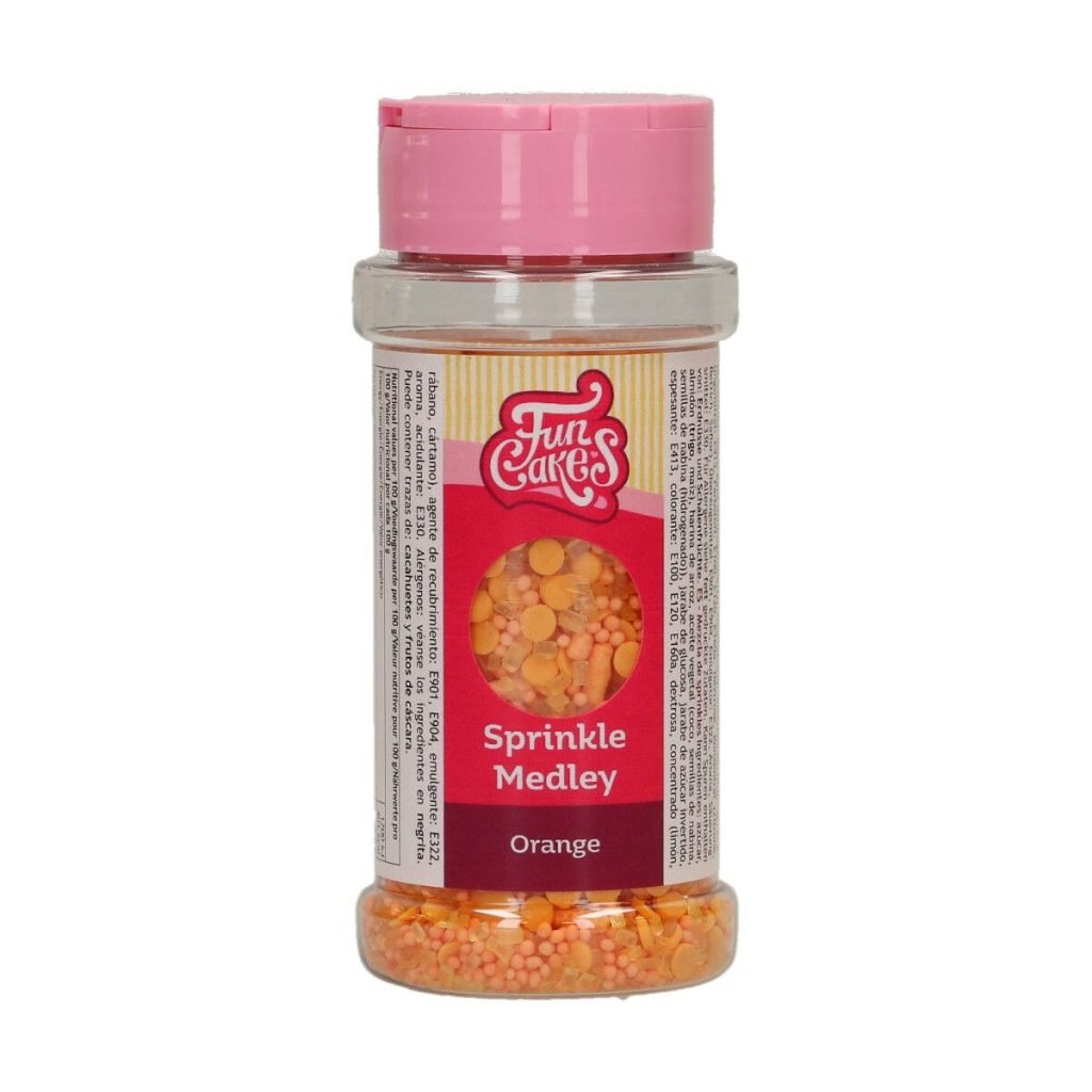 FunCakes - Sprinkle Medley - Oranje - 70 gr | deheerlijketaart.nl | hippetaarten.nl