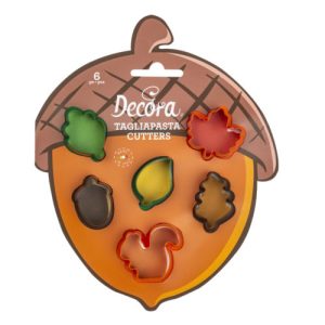 Decora - Koekjesuitsteker set Mini Herfst 6 stuks | deheerlijketaart.nl | hippetaarten.nl