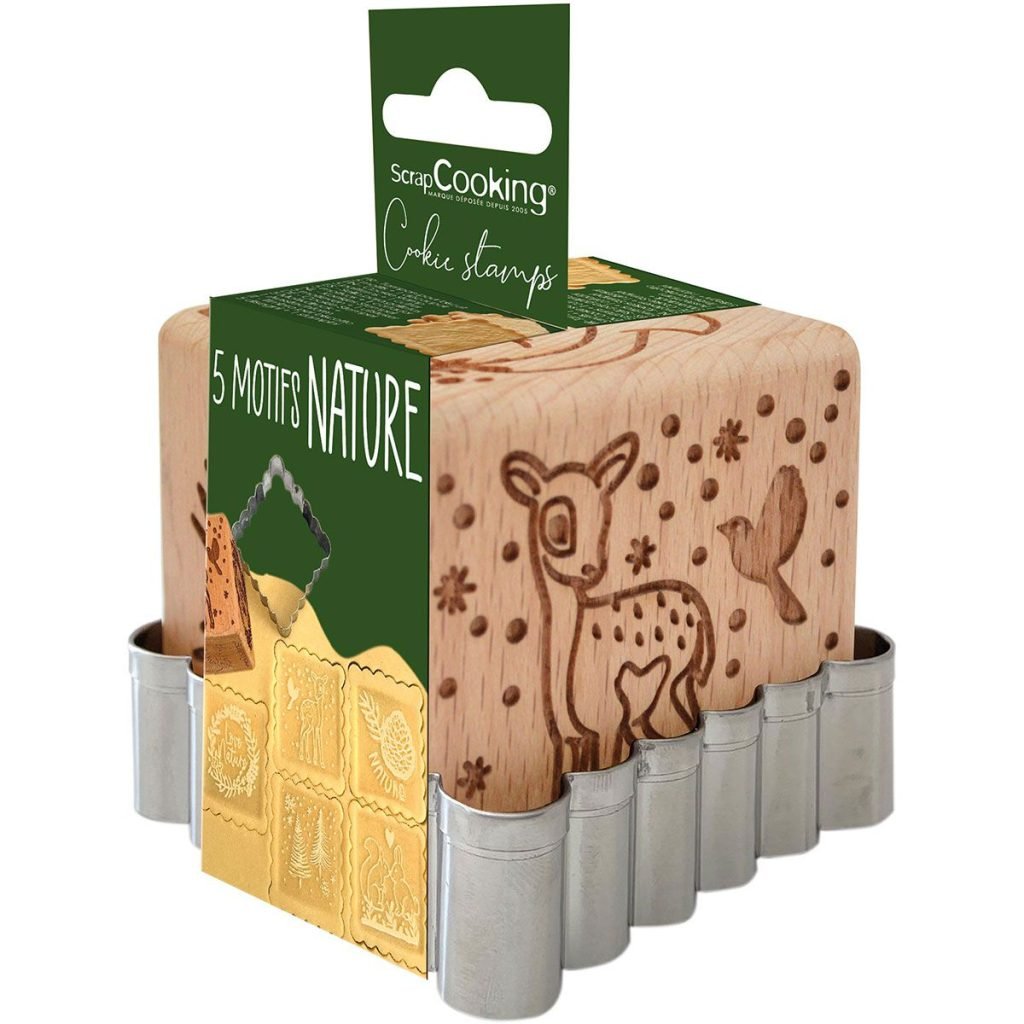 ScrapCooking - Woodland wood cookie stamp & cutter | deheerlijketaart.nl | hippetaarten.nl