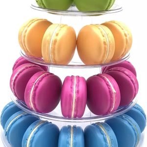 Macaron standaard plastic 4 delig | deheerlijketaart.nl | hippetaarten.nl