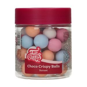 Funcakes - Choco Crispy Bal - Sunset | deheerlijketaart.nl | hippetaarten.nl