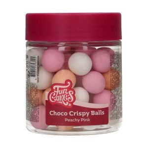 Funcakes - Choco Crispy Bal - Peachy Pink | deheerlijketaart.nl | hippetaarten.nl