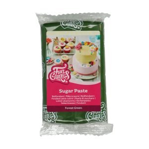 Funcakes – Rolfondant – Forest Green – 250 gr | deheerlijketaart.nl | hippetaarten.nl