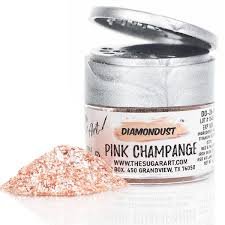 Diamond Dust - Pink Champagne Edible Glitter - 3 gram > deheerlijketaart.nl > hippetaarten.nl