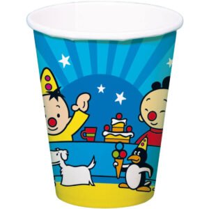 Bumba Papieren Bekers 250ml 8st. | deheerlijketaart.nl | hippetaarten.nl