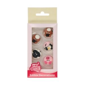 FunCakes - Suikerdecoratie - Boerderij Dieren - Set/12 | deheerlijketaart.nl | hippetaarten.nl