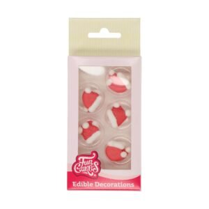 Funcakes - Suikerdecoratie Kerstmuts | deheerlijketaart.nl | hippetaarten.nl