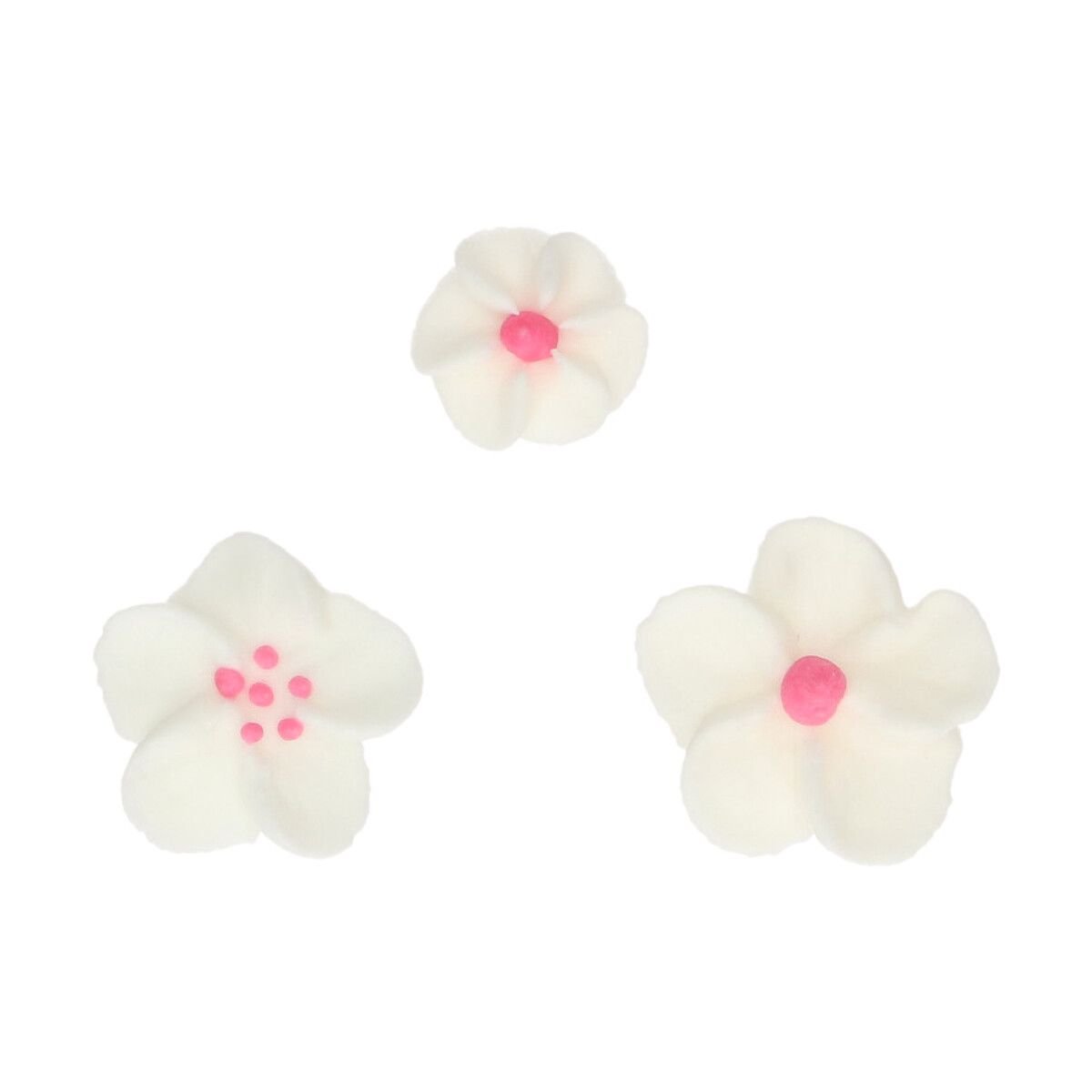 FunCakes - Suikerdecoratie - Bloesemmix Wit/Roze - Set/32 vb | deheerlijketaart.nl | hippetaarten.nl
