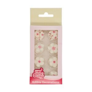 FunCakes - Suikerdecoratie - Bloesemmix Wit/Roze - Set/32 | deheerlijketaart.nl | hippetaarten.nl