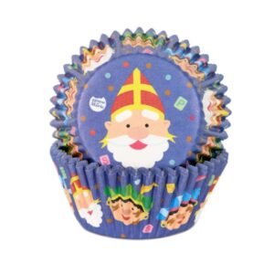 House of Marie - Baking Cups Sinterklaas set/48 | deheerlijketaart.nl | hippetaarten.nl