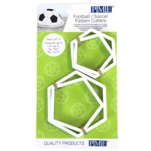 PME - Voetbal patroon uitstekerset/4 |deheerlijketaart.nl |hippetaarten.nl
