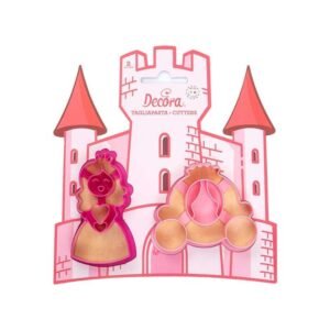 Decora - Koekuitsteker Prinses en koets | deheerlijketaart.nl | hippetaarten.nl