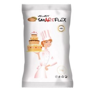 SmartFlex - Fondant White Velvet Almond 1kg | deheerlijketaart.nl | hippetaarten.nl