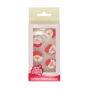 FunCakes - Suiker Decoratie - Kerstman set/12 | deheerlijketaart.nl | hippetaarten.nl