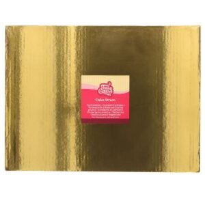 FunCakes - Cake Drum Oblong Gold 40,5x30,5cm 20mm | deheerlijketaart.nl | hippetaarten.nl