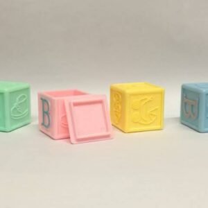 Cullpit - Cake Topper - B-A-B-Y Blocks set/4 | deheerlijketaart.nl | hippetaarten.nl
