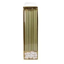 PME - Taartkaarsjes Goud Extra Lang 15 cm – Set/16 | deheerlijketaart.nl | hippetaarten.nl