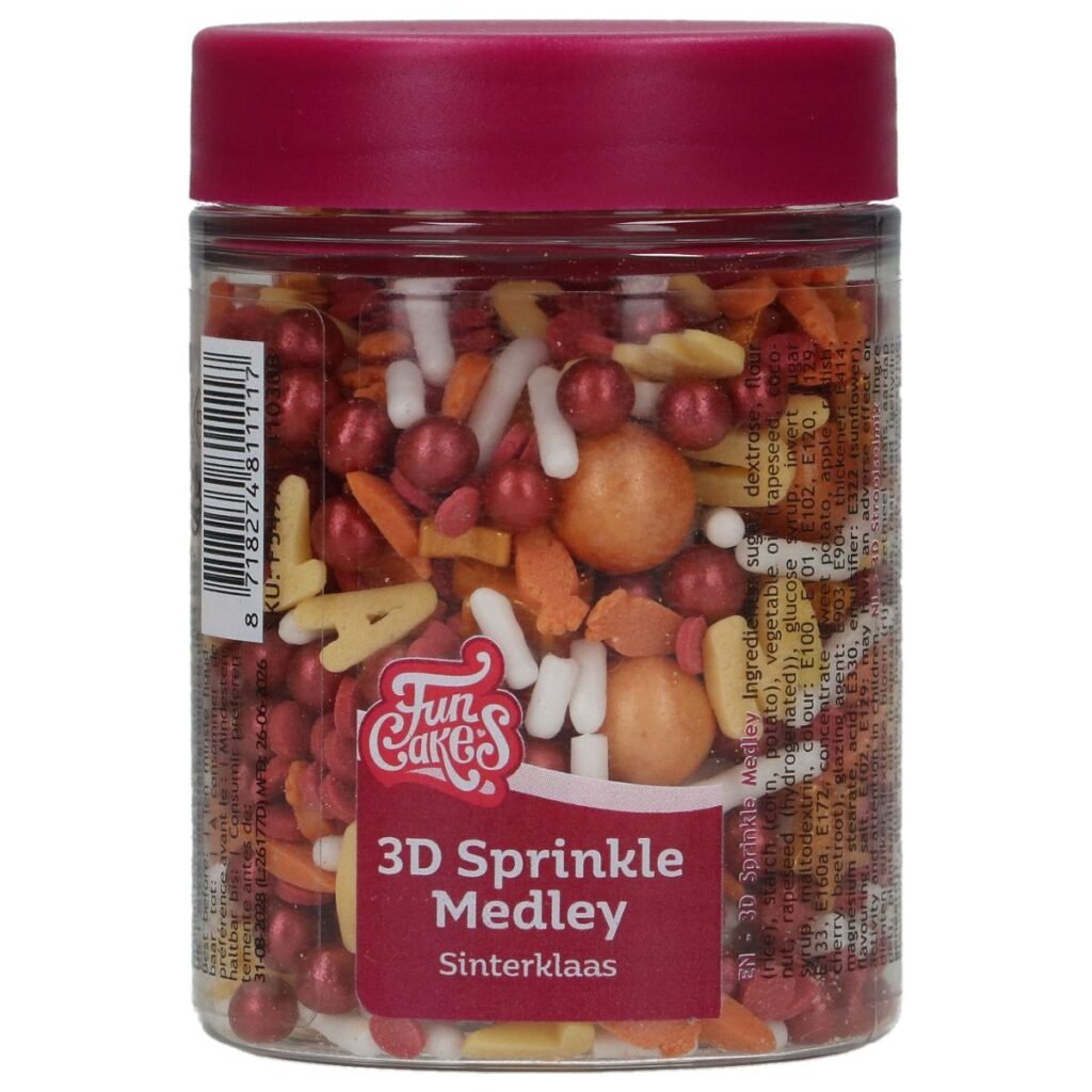 FunCakes - Sprinkle Medley - Saint Nicholas – 70 g | deheerlijketaart.nl | hippetaarten.nl
