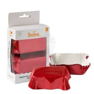 Decora - Plumcake - Rood Metallic look | deheerlijketaart.nl | hippetaarten.nl